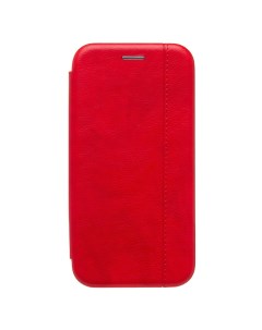 Чехол iPhone 15 флип боковой кожзам 3 красный Promise mobile