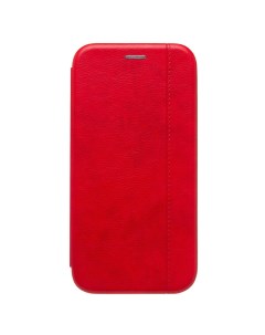 Чехол iPhone 15 Pro Max флип боковой кожзам 3 красный Promise mobile