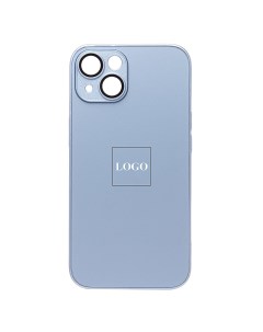 Чехол iPhone 14 пластиковый MagSafe 3 голубой Promise mobile