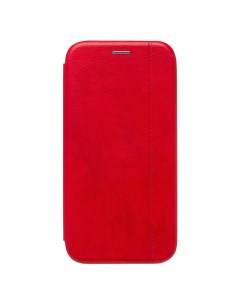 Чехол iPhone 15 Plus флип боковой кожзам 3 красный Promise mobile