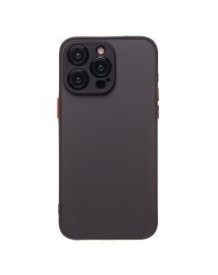 Чехол iPhone 15 Pro Max пластиковый с окантовкой черный Promise mobile