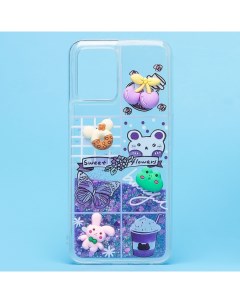 Чехол Realme 8i RMX3151 силиконовый 3D игрушки фиолетовый Promise mobile