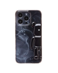 Чехол iPhone 13 Pro силиконовый Мишка 3 черный Promise mobile