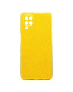 Чехол Samsung SM A125F Galaxy A12 A127F Galaxy A12 Nacho с блестками желтый Promise mobile
