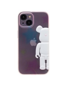 Чехол iPhone 15 силиконовый Мишка 3 разноцветный Promise mobile