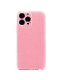 Чехол iPhone 13 Pro Max силиконовый с блестками 3 светло розовый Promise mobile
