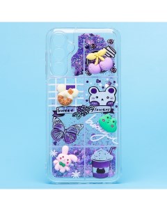 Чехол Samsung SM A245F Galaxy A24 силиконовый 3D игрушки фиолетовый Promise mobile