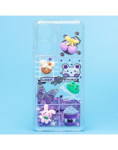 Чехол Realme C55 RMX3710 силиконовый 3D игрушки фиолетовый Promise mobile