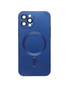Чехол iPhone 12 Pro силиконовый Matte MagSafe темно синий Promise mobile
