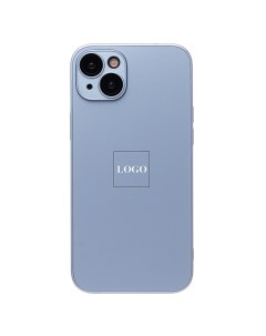 Чехол iPhone 15 Plus пластиковый MagSafe 3 голубой Promise mobile