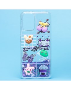 Чехол Xiaomi Poco M5s силиконовый 3D игрушки фиолетовый Promise mobile