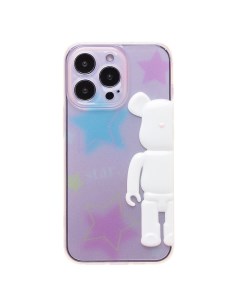 Чехол iPhone 14 Pro силиконовый Мишка 3 разноцветный Promise mobile