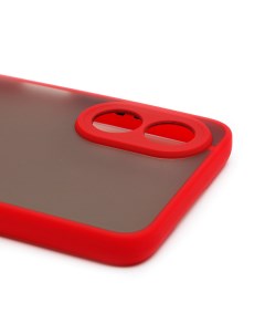 Чехол Oppo A18 CPH2591 A38 CPH2579 пластиковый с окантовкой красный Promise mobile