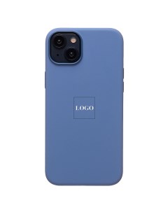 Чехол iPhone 15 Plus Silicone Case MagSafe анимация работает голубой премиум Promise mobile