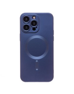 Чехол iPhone 15 Pro Max силиконовый Matte MagSafe темно синий Promise mobile