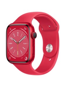 Часы Watch Series 8 GPS 45mm RED Aluminium Case with RED Sport Band Regular M L Apple