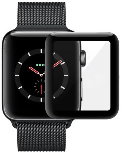 Защитное стекло для Apple Watch 41mm 3D Black Nobrand