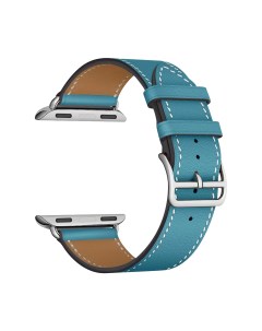 Ремешок из экокожи для Apple Watch 42 44 mm Синий Nobrand
