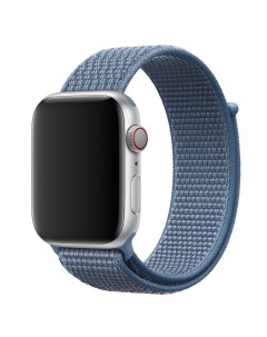Ремешок для Apple Watch 44mm 42mm Nylon Loop Dark Blue Nobrand