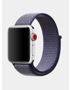 Ремешок нейлоновый для Apple Watch 42 44 мм Синий Nobrand