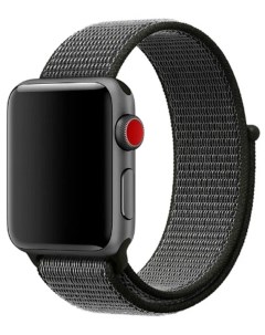 Ремешок нейлоновый для Apple Watch 42 44 мм Серый Nobrand