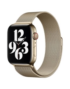 Ремешок для Apple Watch 44mm 42mm Milanese Loop Gold Nobrand