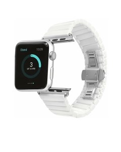 Ремешок для Apple Watch 44mm 42mm Ceramic Loop New белый Nobrand