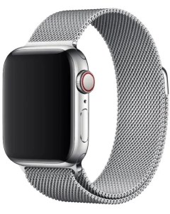Ремешок металлический Bikson для Apple Watch 38 40мм Cеребристый арт 011839 Nobrand