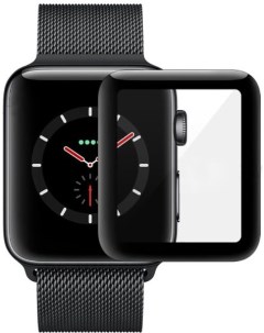 Защитное стекло для Apple Watch 45mm 3D Black Nobrand