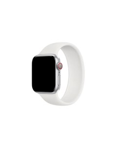 Ремешок монобраслет силиконовый для Apple Watch 42 44 mm White Белый Nobrand