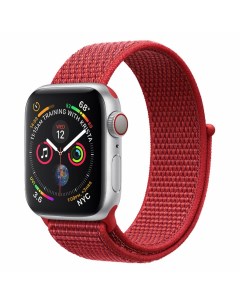 Ремешок для Apple Watch 44mm 42mm Nylon Loop Red Nobrand