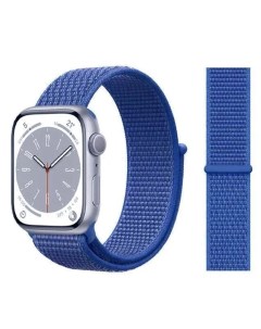Ремешок для Apple Watch 44mm 42mm Nylon Loop Blue Nobrand