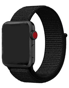 Ремешок для Apple Watch 44mm 42mm Nylon Loop Black Nobrand