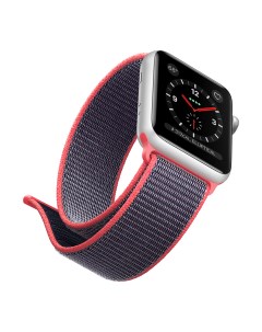 Ремешок для Apple Watch 38mm 40mm Nylon Loop Black Red Nobrand