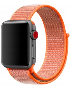 Ремешок для Apple Watch 44mm 42mm Nylon Loop Orange Nobrand