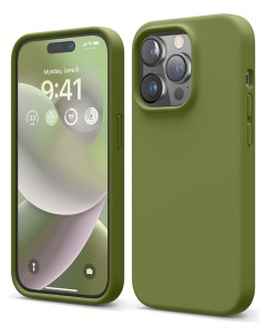 Чехол для iPhone 14 Pro Max силиконовый Cedar Green Elago