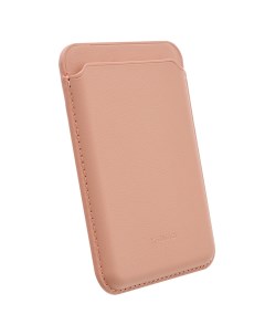 Картхолдер магнитный для Apple iPhone 15 Plus Розовый Wallet