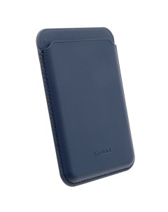 Картхолдер магнитный для Apple iPhone 15 Pro Тёмно Синий Wallet