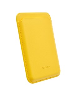 Картхолдер магнитный для Apple iPhone 15 Plus Жёлтый Wallet