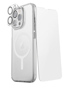 Чехол для iPhone 15 Pro Max с MagSafe в комлекте стекло и стекло для камеры Clear Uniq
