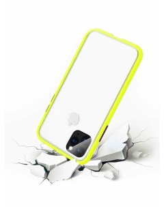 Чехол защитный противоударный матовый для телефона iPhone 11 Pro Желтый черный Yoho