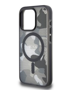 Чехол для iPhone 15 Pro MagSafe с принтом Military черный Tumi