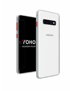 Чехол защитный противоударный для телефона Samsung Galaxy S20 Ultra Белый Yoho