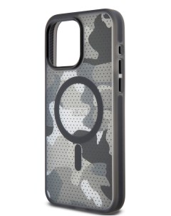 Чехол для iPhone 15 Pro Max MagSafe с принтом Military черный Tumi