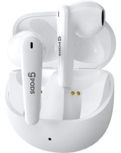 Беспроводные Bluetooth наушники CGpods Allure с микрофоном White Caseguru
