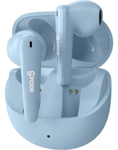 Беспроводные Bluetooth наушники CGpods Allure с микрофоном Blue Caseguru