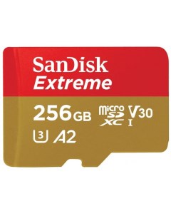 Карта памяти microSDXC Extreme UHS I U3 V30 A2 190 130MB s 256GB Sandisk