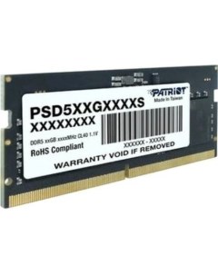 Оперативная память Signature Line PSD516G560081S DDR5 1x16Gb 5600MHz Patriot memory
