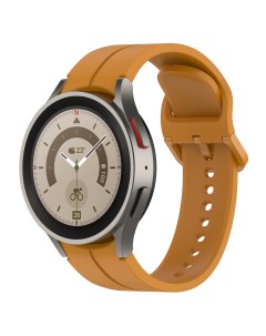Силиконовый ремешок с канавкой для Galaxy Watch оливково коричневый Samsung