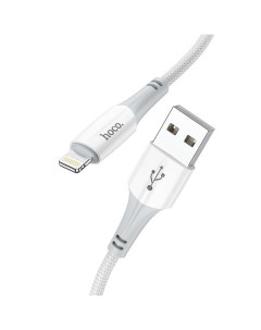 USB дата кабель Lightning X70 1M белый Hoco